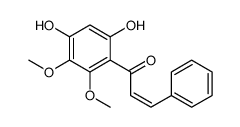 1-(4,6-dihydroxy-2,3-dimethoxyphenyl)-3-phenylprop-2-en-1-one结构式