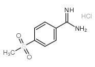 4-(Methylsulfonyl)benzenecarboximidamide hydrochloride Structure