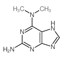 N,N-dimethyl-5H-purine-2,6-diamine structure