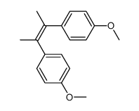 cis-2,3-bis(4-methoxyphenyl)-2-butene Structure