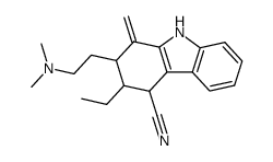 2-[2-(Dimethylamino)ethyl]-3-ethyl-2,3,4,9-tetrahydro-1-methylene-1H-carbazole-4-carbonitrile Structure