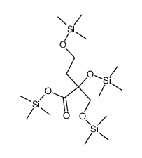 Butanoic acid, 2,4-bis[(trimethylsilyl)oxy]-2-[[(trimethylsilyl)oxy]me thyl]-, trimethylsilyl ester结构式