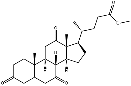 3,7,12-Trioxocholan-24-oic acid methyl ester Structure