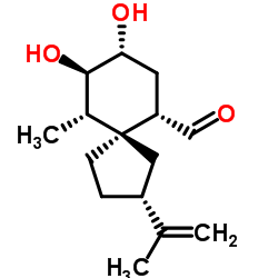 6-甲酰基-6,7-二氢-8,9-二羟基香根草烯结构式