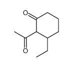2-acetyl-3-ethylcyclohexan-1-one结构式