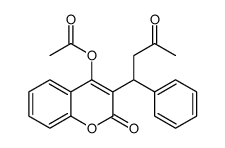 [2-oxo-3-(3-oxo-1-phenylbutyl)chromen-4-yl] acetate Structure
