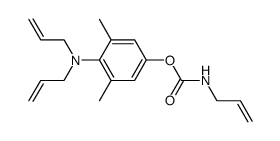 Allyl-carbamic acid 4-diallylamino-3,5-dimethyl-phenyl ester结构式