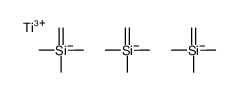 methanidyl(trimethyl)silane,titanium(3+) Structure