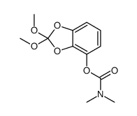 (2,2-dimethoxy-1,3-benzodioxol-4-yl) N,N-dimethylcarbamate结构式