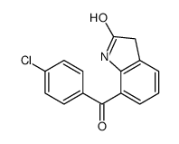 7-(4-chlorobenzoyl)-1,3-dihydroindol-2-one结构式