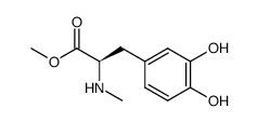 D-Tyrosine, 3-hydroxy-N-methyl-, methyl ester (9CI) structure