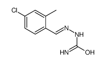 [(4-chloro-2-methylphenyl)methylideneamino]urea结构式