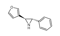(2S,3S)-2-(3-furyl)-3-phenylaziridine结构式