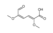 2,5-dimethoxy-6-oxohexa-2,4-dienoic acid结构式
