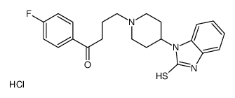 1-(4-fluorophenyl)-4-[4-(2-sulfanylidene-3H-benzimidazol-1-yl)piperidin-1-yl]butan-1-one,hydrochloride Structure