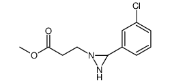 methyl 3-[3-(3-chlorophenyl)diaziridin-1-yl]propanoate Structure