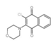 2-氯-3-吗啉-1,4-萘醌结构式