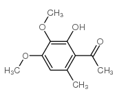 3.4-Dimethoxy-2-hydroxy-6-methylacetophenone结构式