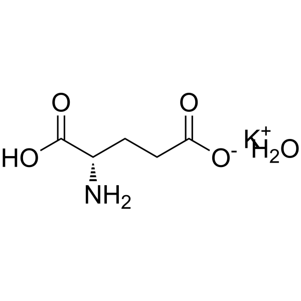 L-Glutamic acid potassium salt monohydrate Structure