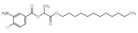 3-氨基-4-氯苯甲酸(2-十二烷氧基-1-甲基-2-氧代)乙酯结构式