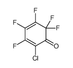 2-chloro-3,4,5,6,6-pentafluorocyclohexa-2,4-dien-1-one Structure