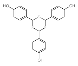 Phenol,4,4',4''-(1,3,5-trithiane-2,4,6-triyl)tris- Structure