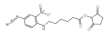 6-(4-叠氮-2-硝基苯胺基)己酸 N-羟基琥珀酰亚胺酯结构式