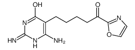 2,6-diamino-5-[5-(1,3-oxazol-2-yl)-5-oxopentyl]-1H-pyrimidin-4-one Structure