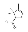 3-Cyclopentene-1-carbonyl chloride, 2,2,3-trimethyl- (9CI)结构式