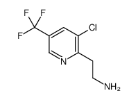 3-氯-2-氨乙基-5-三氟甲基吡啶结构式
