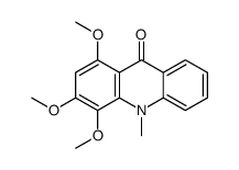 1,3,4-trimethoxy-10-methylacridin-9-one Structure
