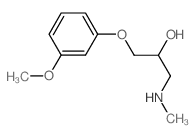 1-(3-methoxyphenoxy)-3-(methylamino)propan-2-ol结构式