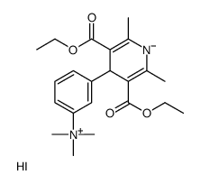[3-[3,5-bis(ethoxycarbonyl)-2,6-dimethyl-1,4-dihydropyridin-4-yl]phenyl]-trimethylazanium,iodide结构式