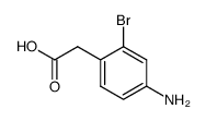 2-(4-amino-2-bromophenyl)acetic acid Structure