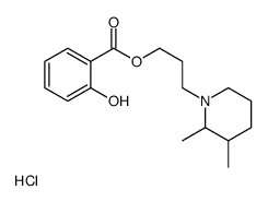 3-(2,3-dimethylpiperidin-1-ium-1-yl)propyl 2-hydroxybenzoate,chloride Structure