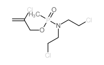 2-chloro-N-(2-chloroethyl)-N-(2-chloroprop-2-enoxy-methyl-phosphoryl)ethanamine结构式