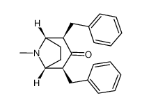 2α,4α-dibenzyltropanone Structure