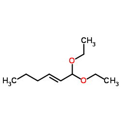 1,1-diethoxyhex-2-ene Structure