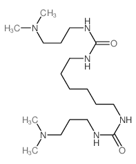 1-(3-dimethylaminopropyl)-3-[6-(3-dimethylaminopropylcarbamoylamino)hexyl]urea Structure