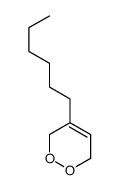 4-hexyl-3,6-dihydro-1,2-dioxine结构式