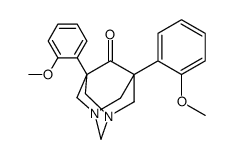 1,5-Bis(o-methoxyphenyl)-3,7-diazaadamantan-9-one Structure