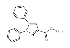 1,5-二苯基-1H-吡唑-3-羧酸甲酯结构式