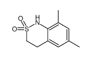 6,8-dimethyl-3,4-dihydro-1H-2λ6,1-benzothiazine 2,2-dioxide结构式
