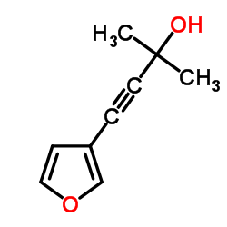 3-Butyn-2-ol, 4-(3-furanyl)-2-methyl- (9CI) Structure