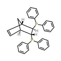 (2R,3R)-(-)-2,3-双(二苯基膦)双环[2.2.1]庚-5-烯结构式