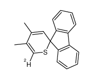 Spiro[fluoren-9',2-(6-deuterio-4,5-dimethyl-2H-thiopyran)]结构式