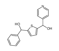 5-[hydroxy(phenyl)methyl]-2-[hydroxy(4-pyridyl)methyl]thiophene结构式
