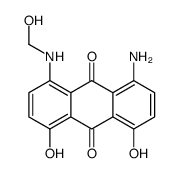 1-amino-4,5(or 4,8)-dihydroxy-8(or 5)-[(hydroxymethyl)amino]anthraquinone结构式