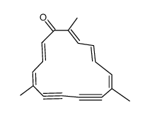 5,10,15-trimethyl-6,7,8,9-tetradehydrocyclopentadecenone Structure