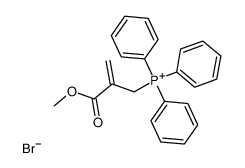 (2-Methoxycarbonyl-2-propenyl)triphenylphosphonium结构式
